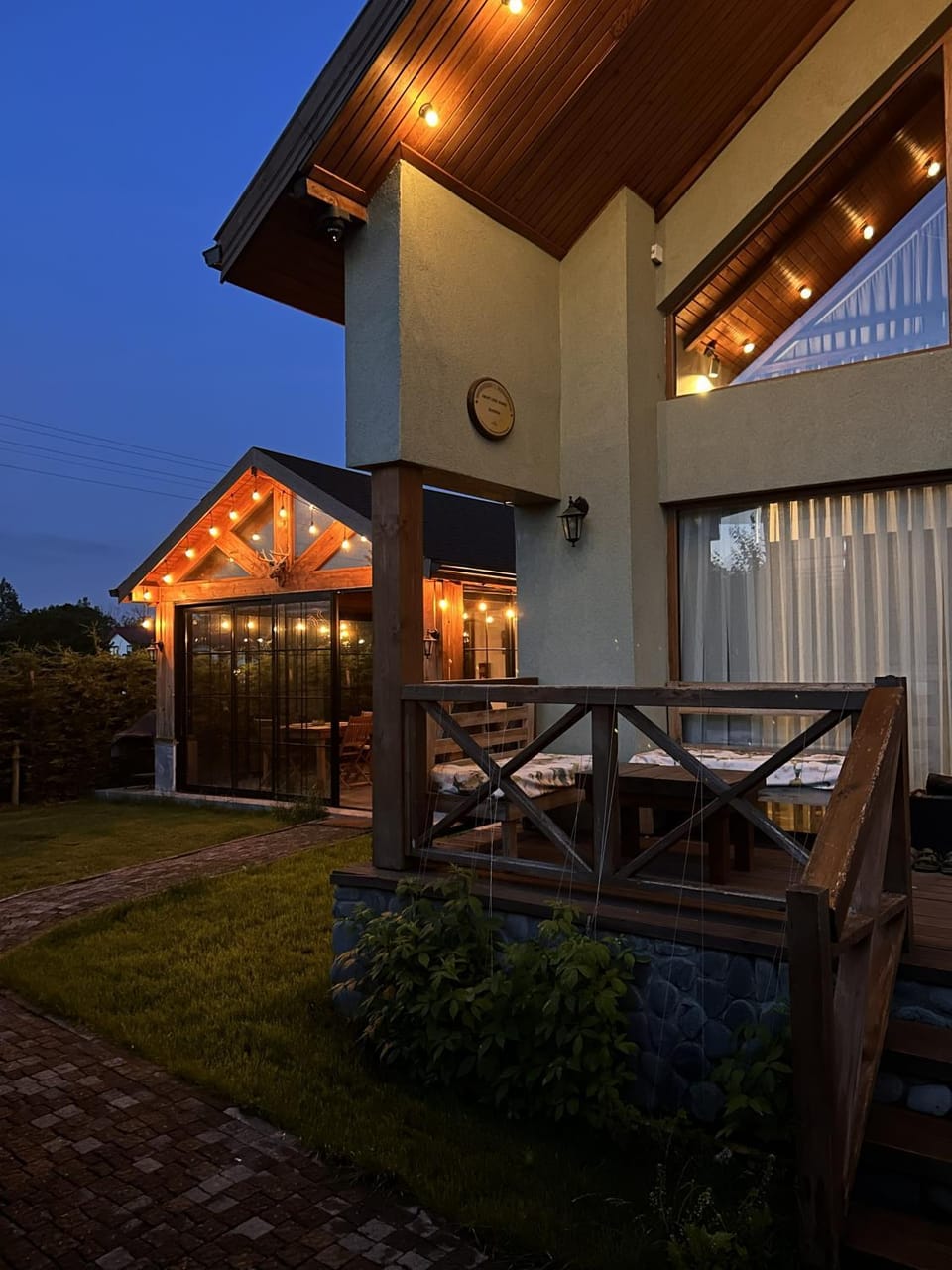 Night, Garden, Garden view