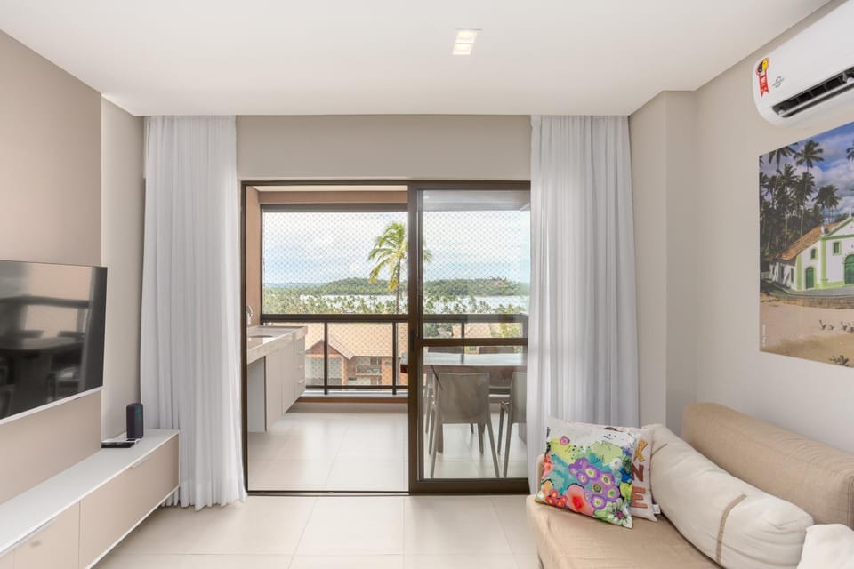 Communal lounge/ TV room, Bed, Natural landscape, TV and multimedia, View (from property/room), Balcony/Terrace, Living room, Seating area, Dining area, air conditioner