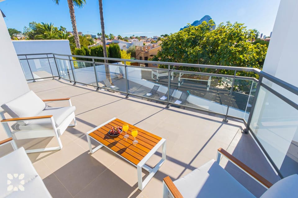 Patio, Day, View (from property/room), Balcony/Terrace, Living room, Seating area, Dining area