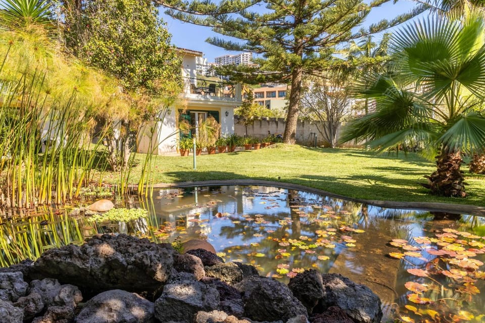 Property building, Living room, Swimming pool