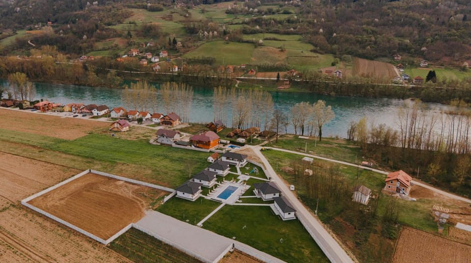 Property building, Natural landscape, Garden, River view