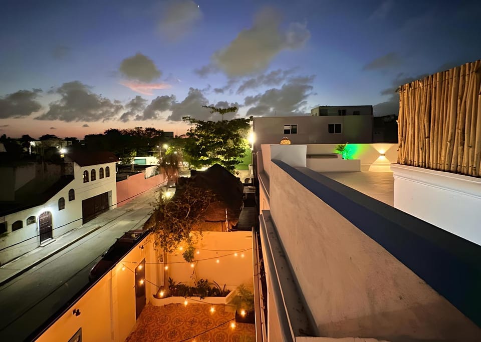 Property building, Night, View (from property/room), Balcony/Terrace