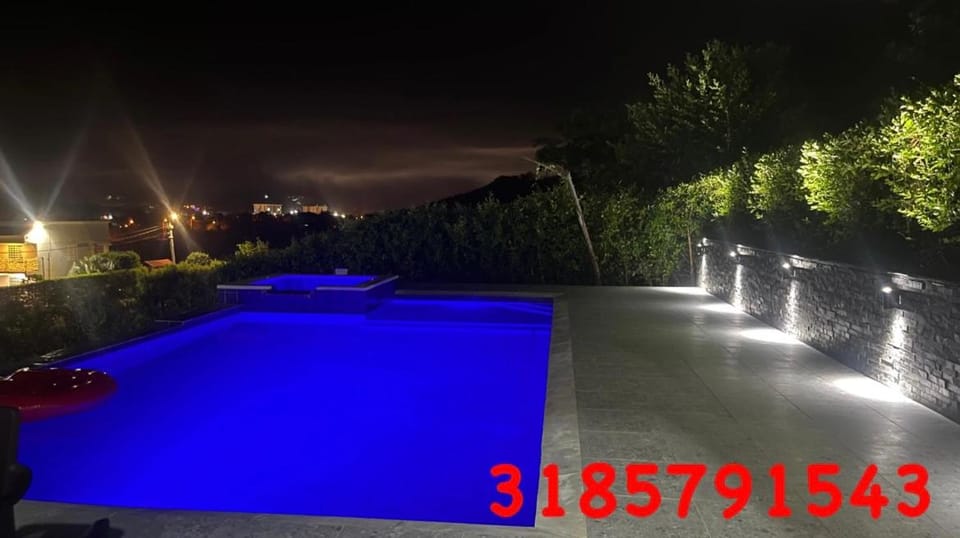 Night, Swimming pool