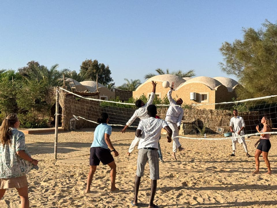Children play ground, group of guests