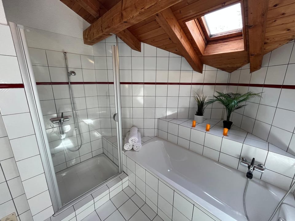 Shower, Bathroom, Bath, towels