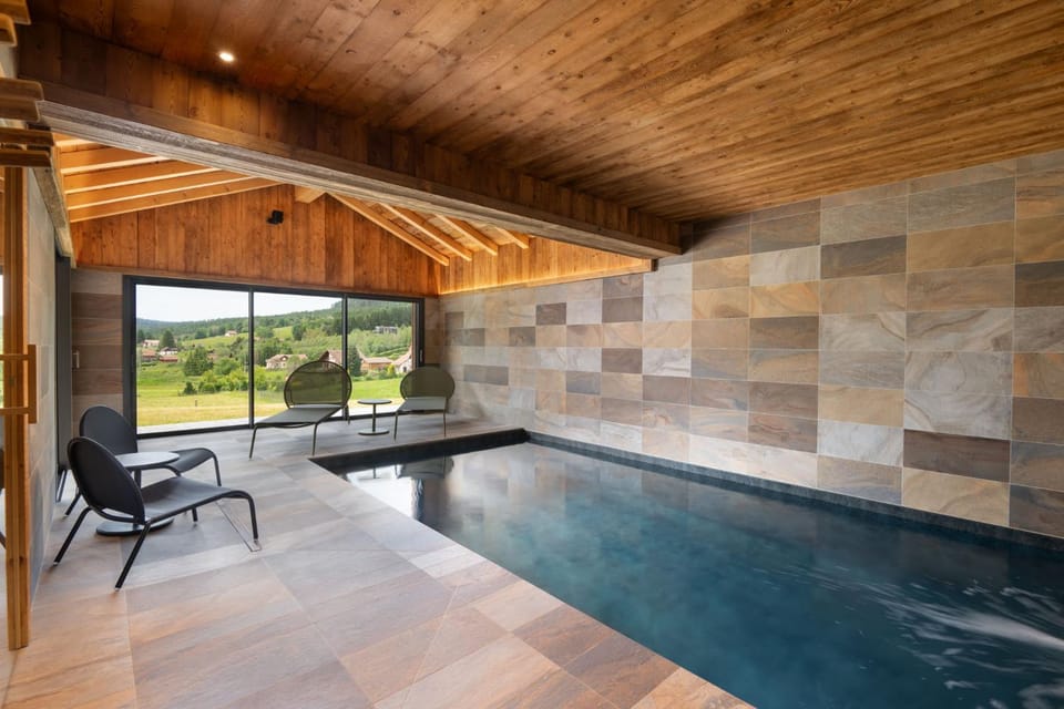 Natural landscape, Sauna, Pool view, Swimming pool, sunbed