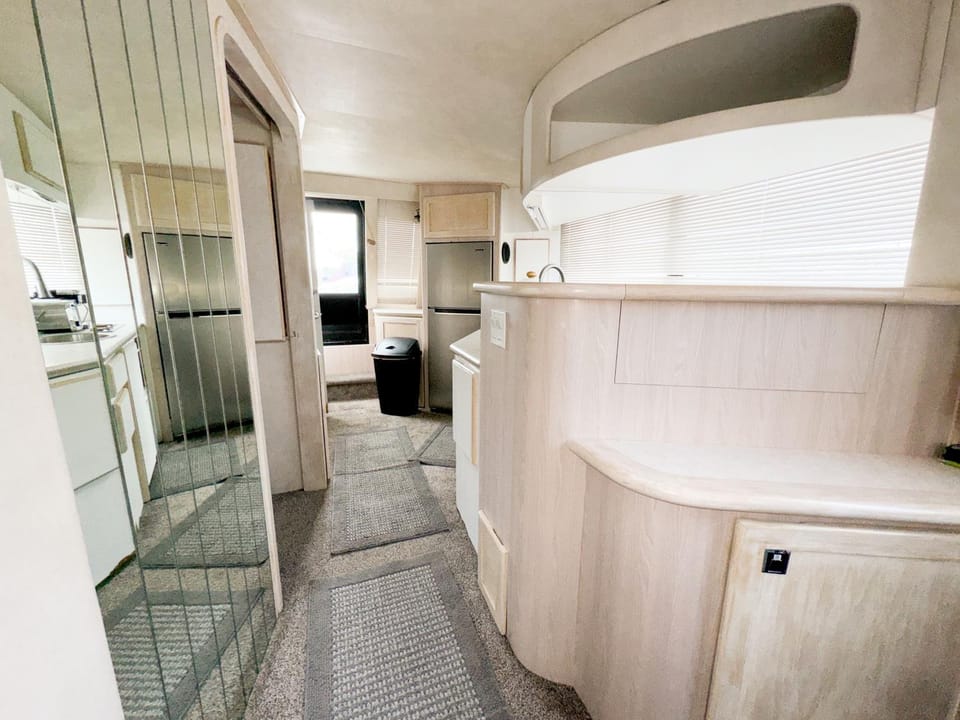 50ft Stationary House Boat Docked boat in Lake Erie