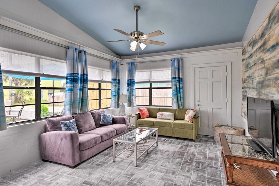 Ormond Beach Retreat w/ Deck - Steps to Ocean! House in Ormond By The Sea