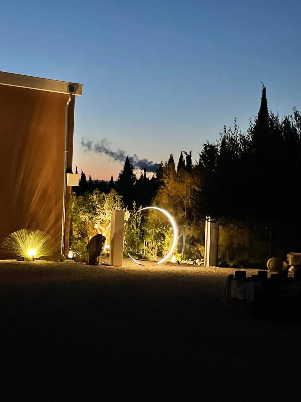 Night, Garden view