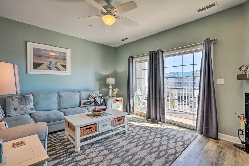 Balcony w/ Inlet View: Dtwn Ocean City Condo House in Ocean City