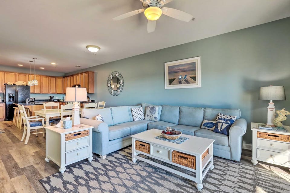 Balcony w/ Inlet View: Dtwn Ocean City Condo House in Ocean City