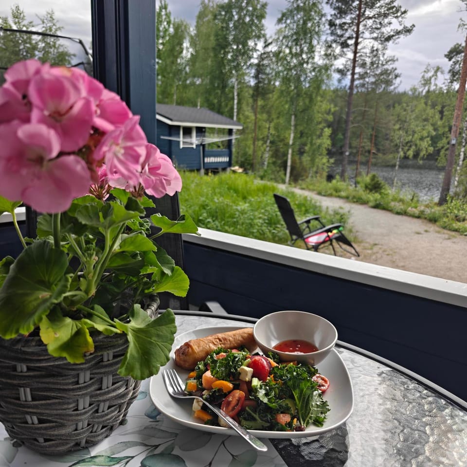 Lomamökki seitsemisen kansallispuiston lähellä Chalet in Finland