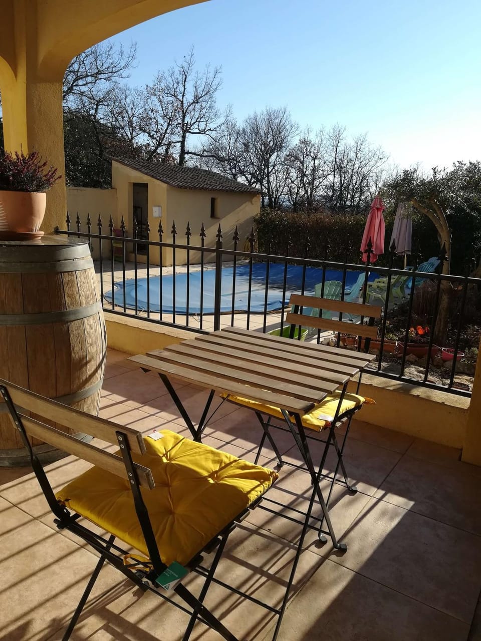 Patio, Day, Natural landscape, View (from property/room), Balcony/Terrace, Pool view, Pool view, Swimming pool, Swimming pool, Swimming pool, sunbed