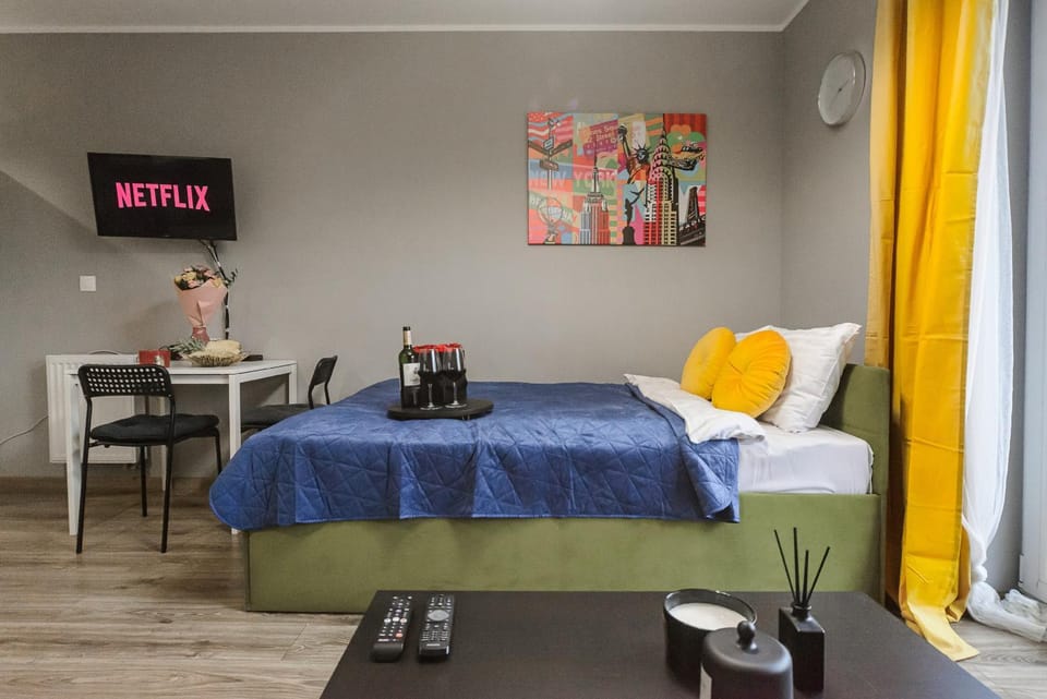 Bed, TV and multimedia