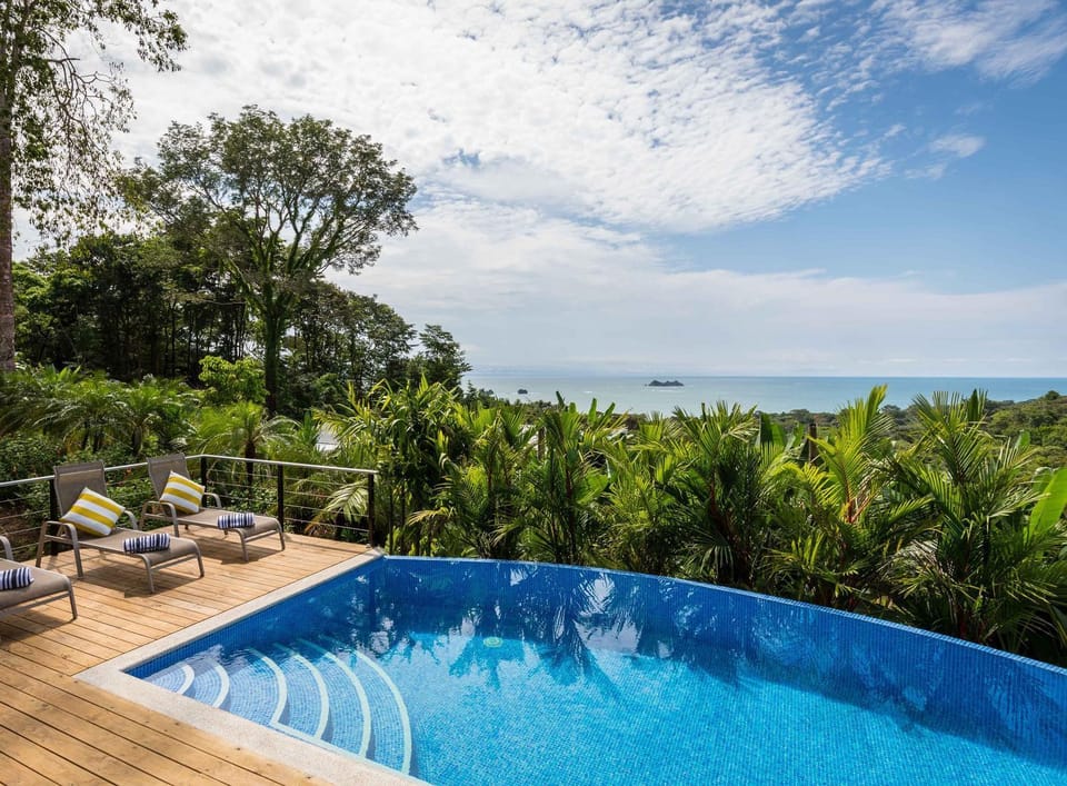 Day, Natural landscape, Garden, Garden view, Pool view, Sea view, Swimming pool, sunbed