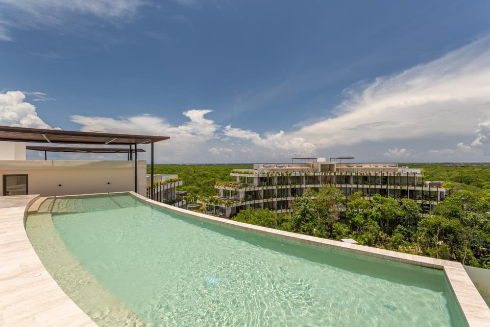 Property building, Natural landscape, Pool view