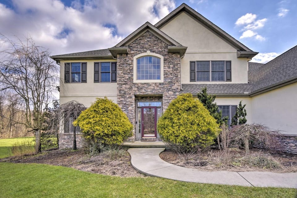 Pool & Furnished Patio: Group Getaway in Hershey House in Pennsylvania