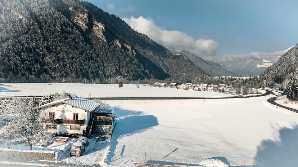Property building, Natural landscape, Winter, Mountain view