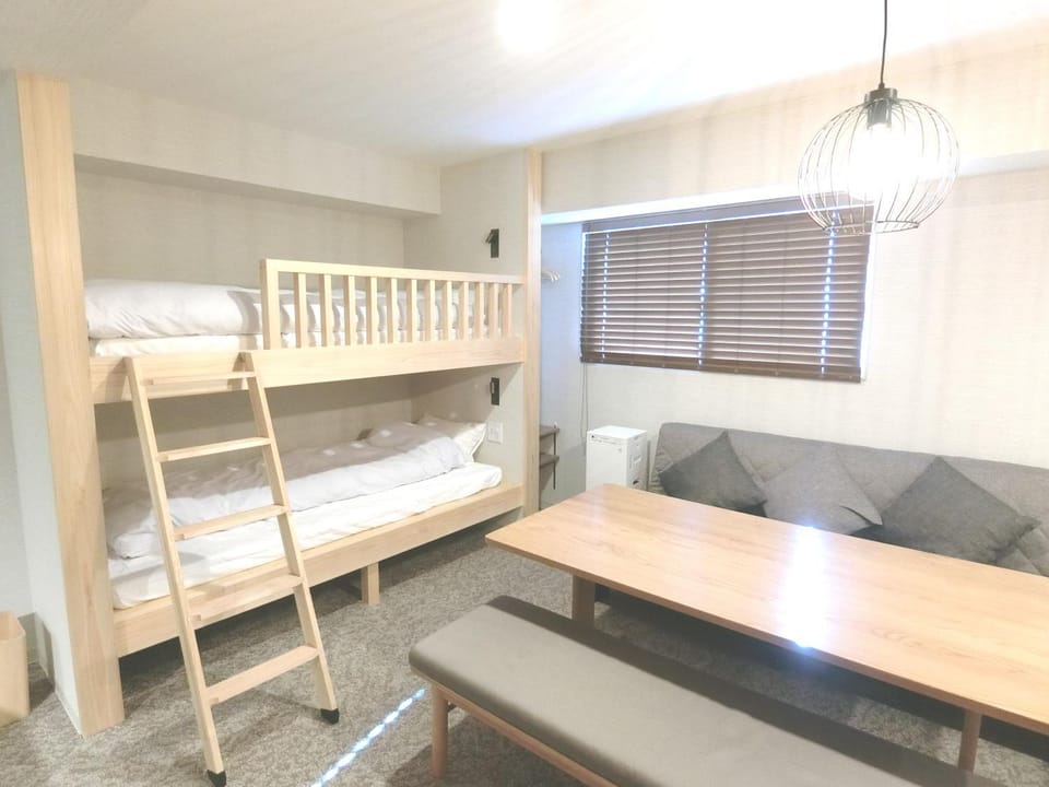 Photo of the whole room, Bedroom, bunk bed
