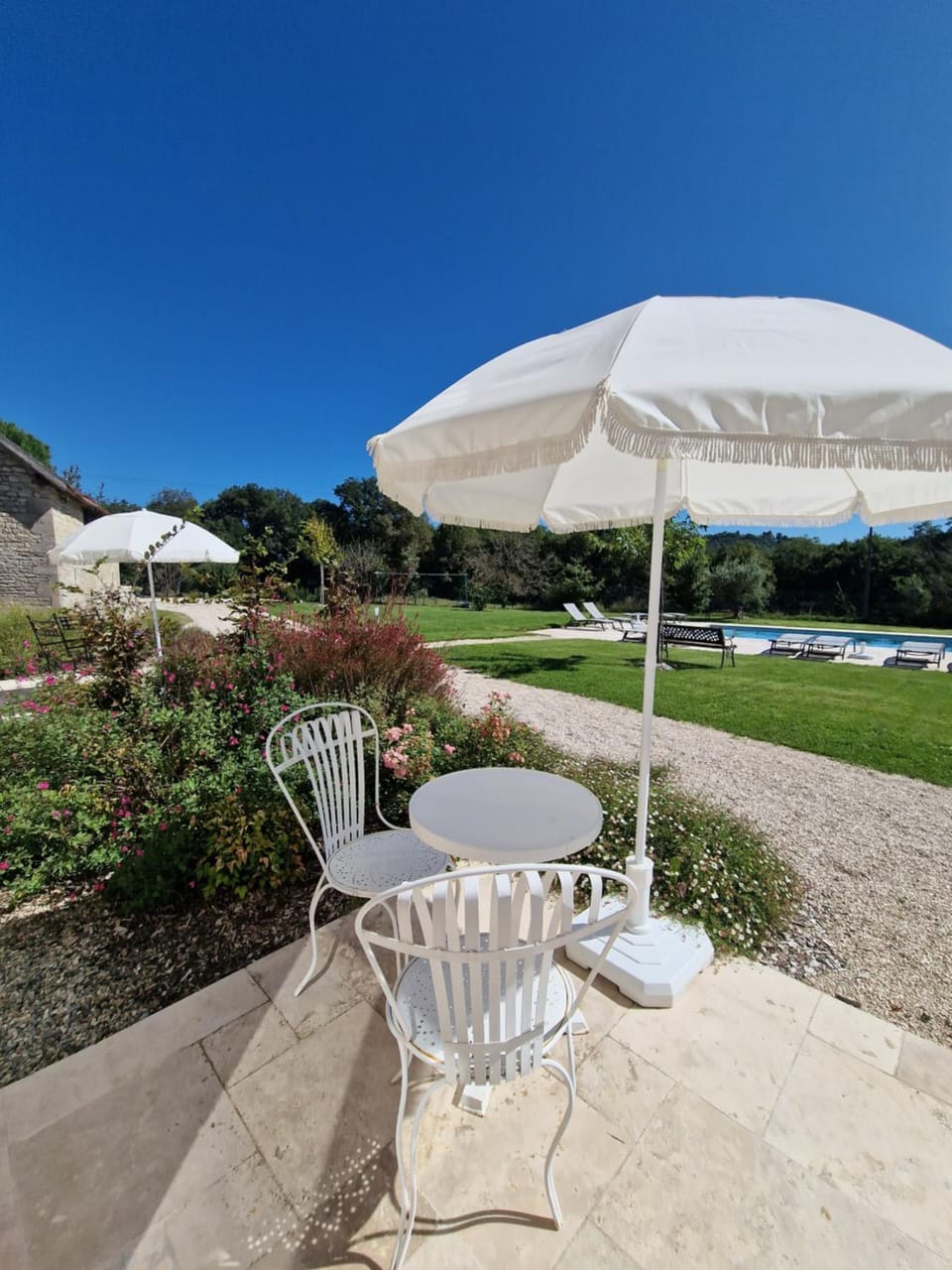 Patio, Garden view, Pool view