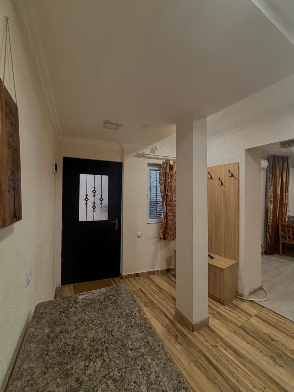 Shower, Bed, Bathroom, Photo of the whole room, Bedroom