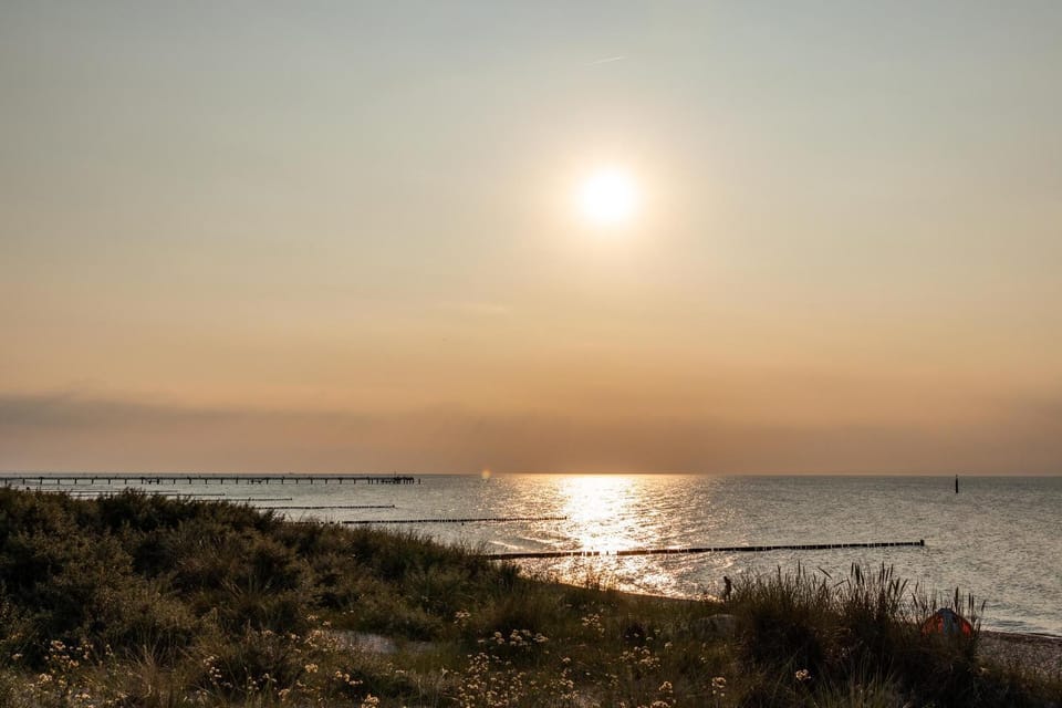 Natural landscape, Beach, Sunset