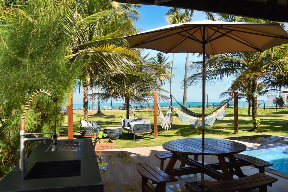 Patio, Day, BBQ facilities, Balcony/Terrace, Pool view, Sea view