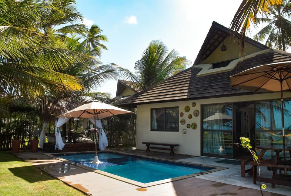 Property building, Patio, Day, View (from property/room), Balcony/Terrace, Pool view, Swimming pool