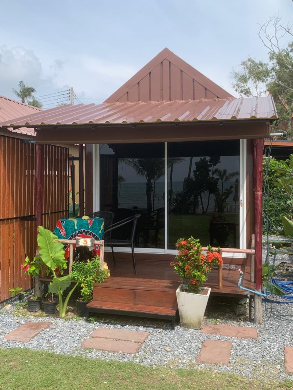 Property building, Patio