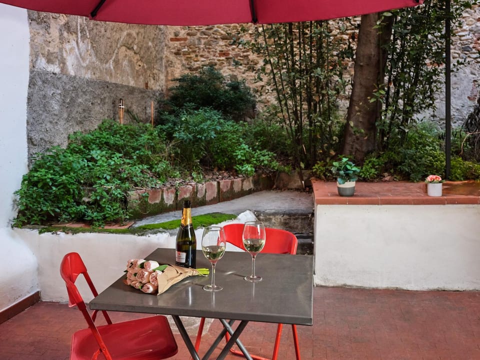 Spring, Garden view, Inner courtyard view
