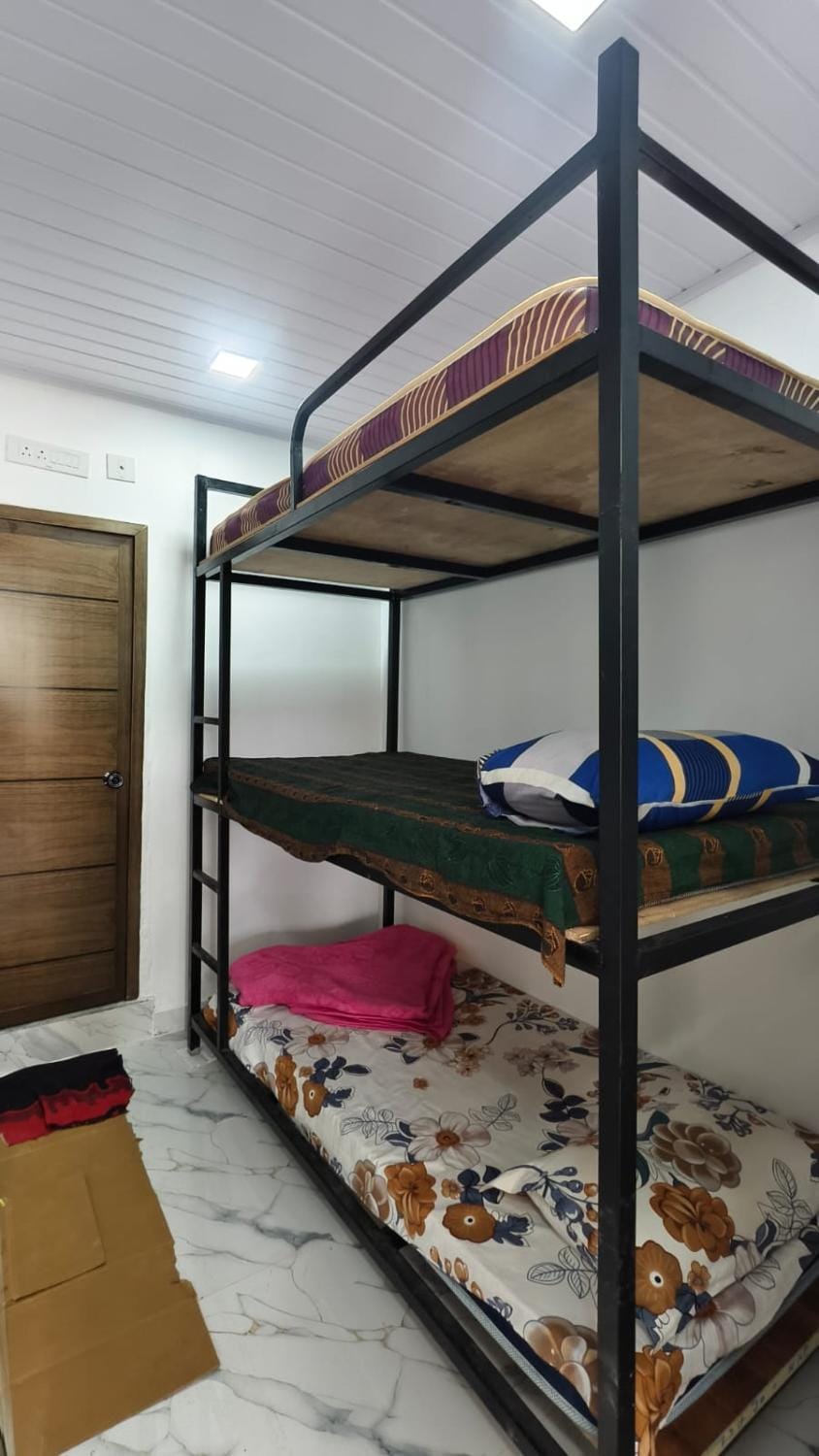 Photo of the whole room, bunk bed