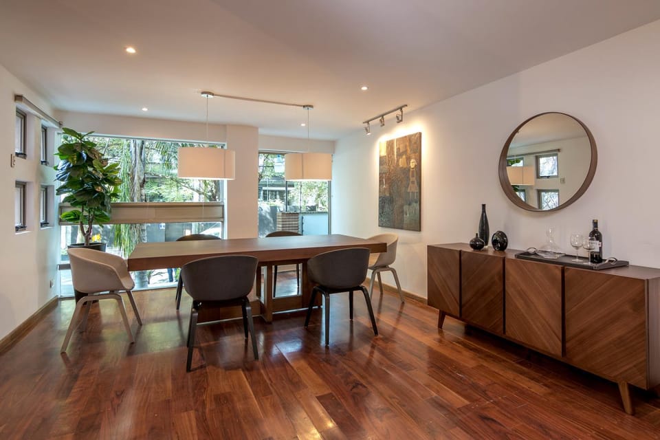 Living room, Seating area, Dining area