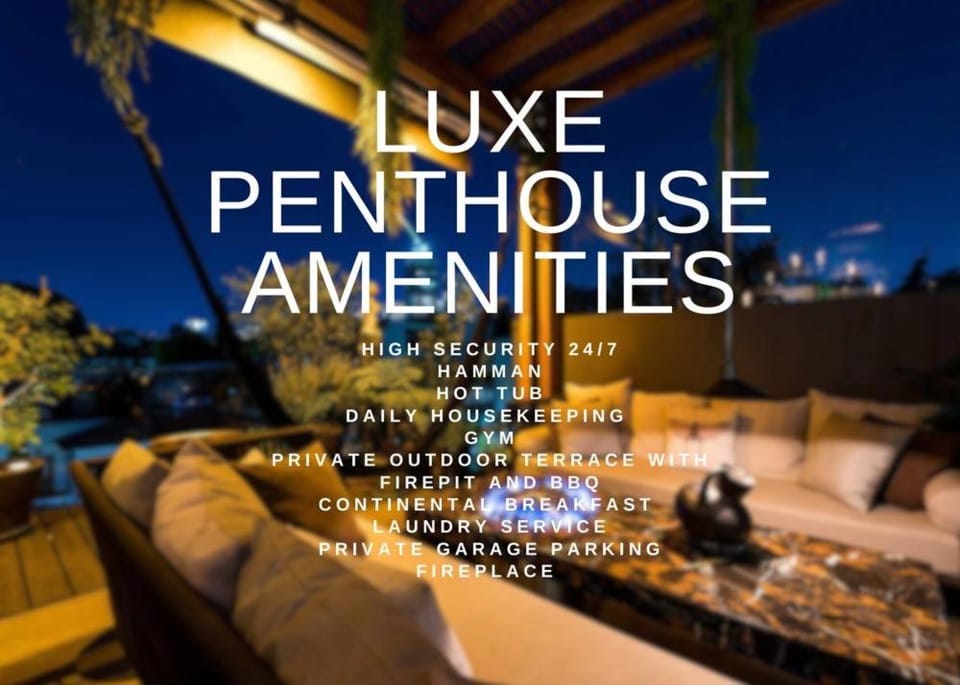 Property building, Night, Hot Tub, Balcony/Terrace, Text overlay, Breakfast, flat iron