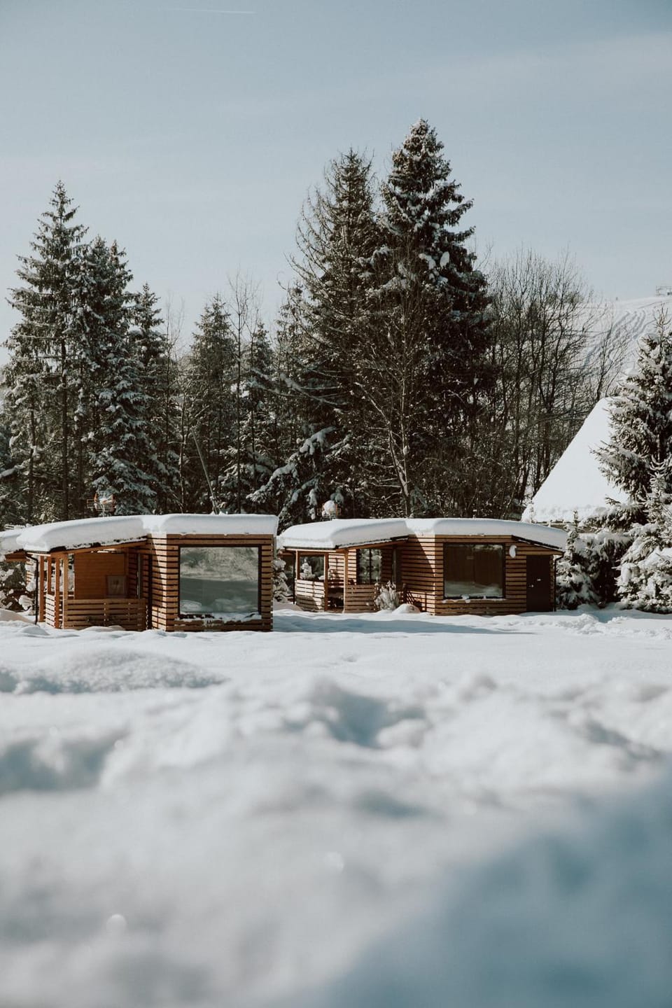 Property building, Natural landscape, Winter