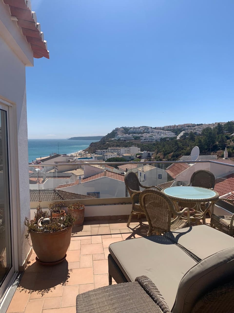 Day, View (from property/room), Balcony/Terrace, Balcony/Terrace, Seating area, Beach, Sea view