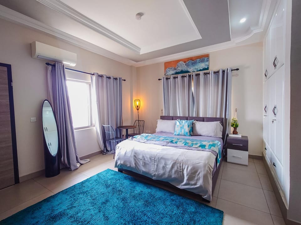 Bed, Bedroom, air conditioner