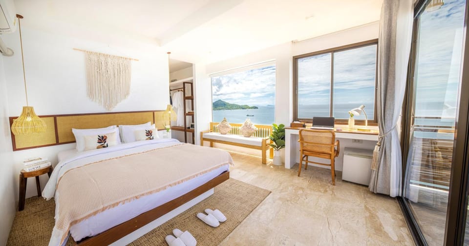 Balcony/Terrace, Photo of the whole room, Bedroom, Sea view