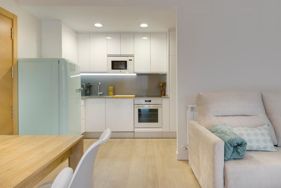 Kitchen or kitchenette, Living room, Dining area