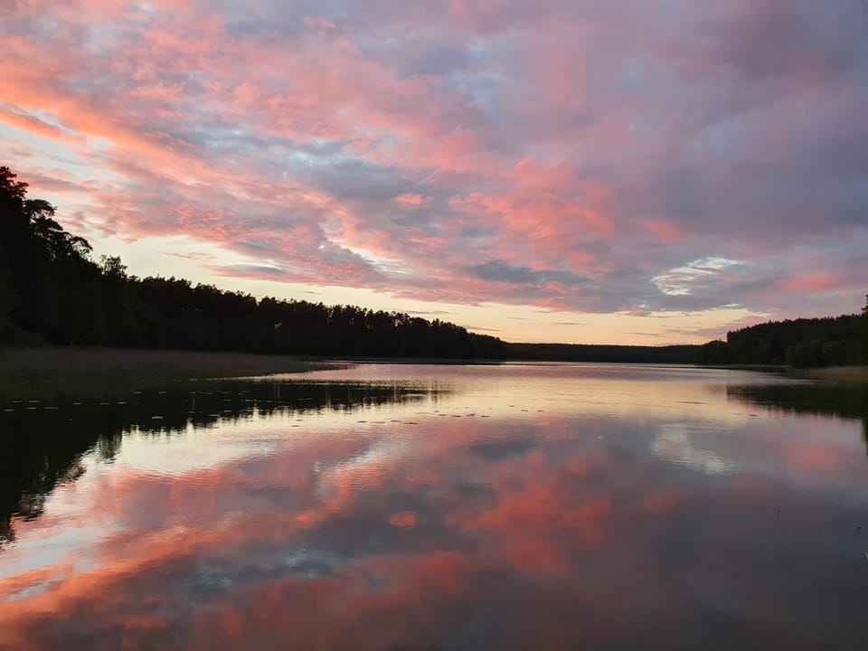 Natural landscape, Lake view, Sunset