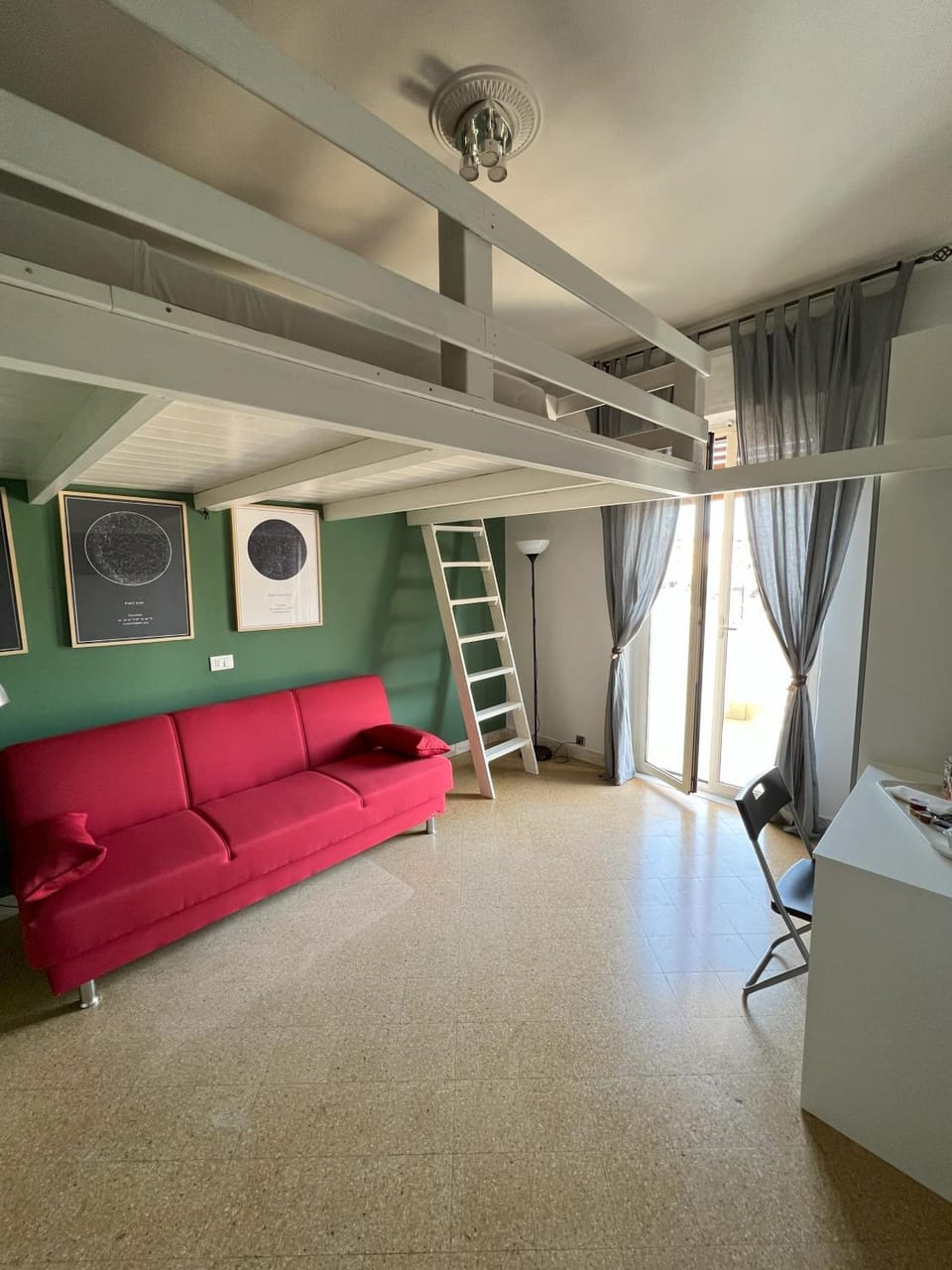 Bed, Living room, Photo of the whole room, Seating area, Bedroom, bunk bed
