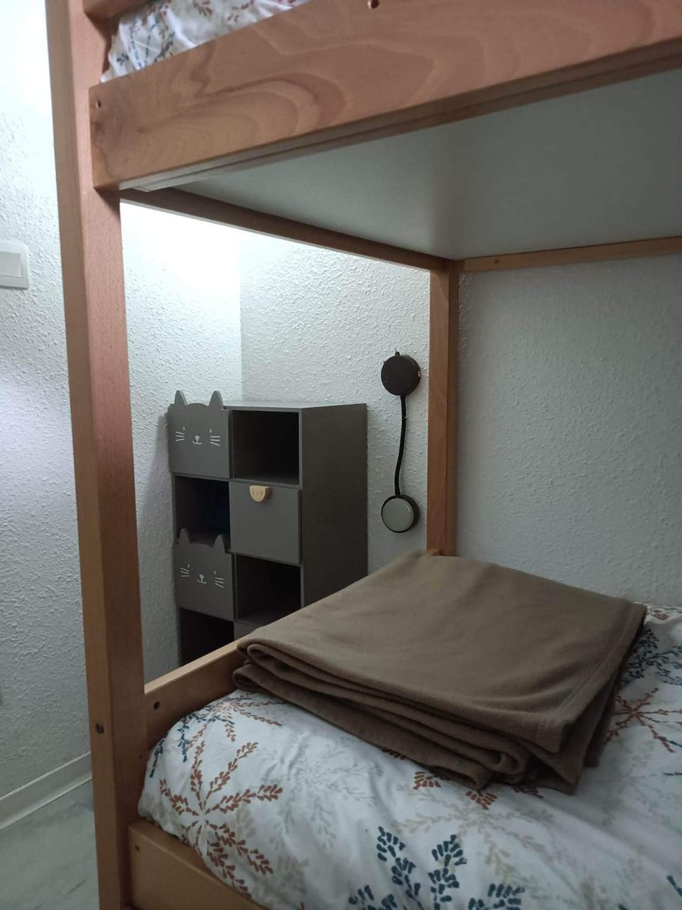 bunk bed, wardrobe