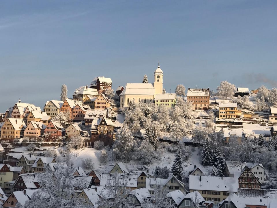 Winter, City view