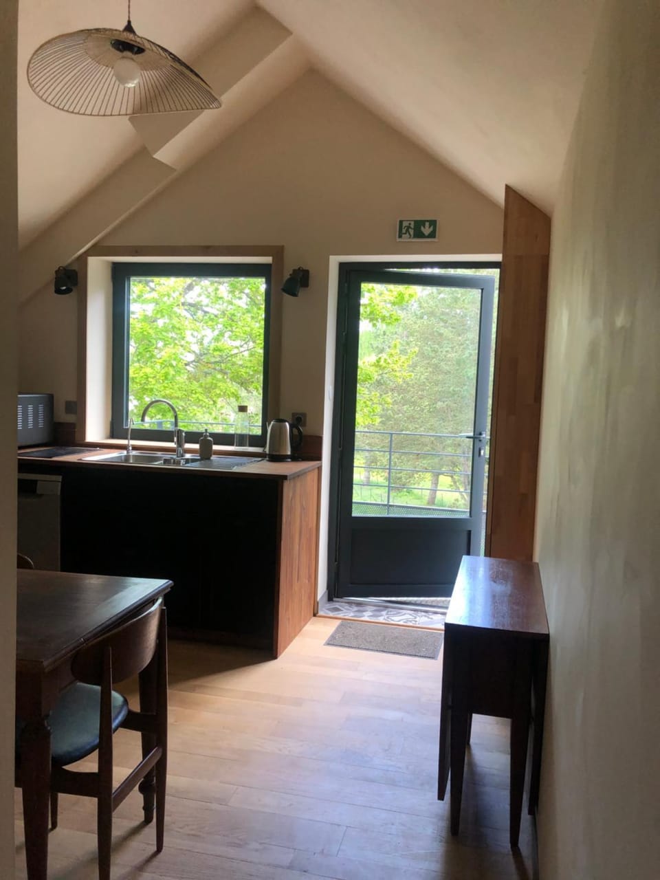 Living room, kitchen