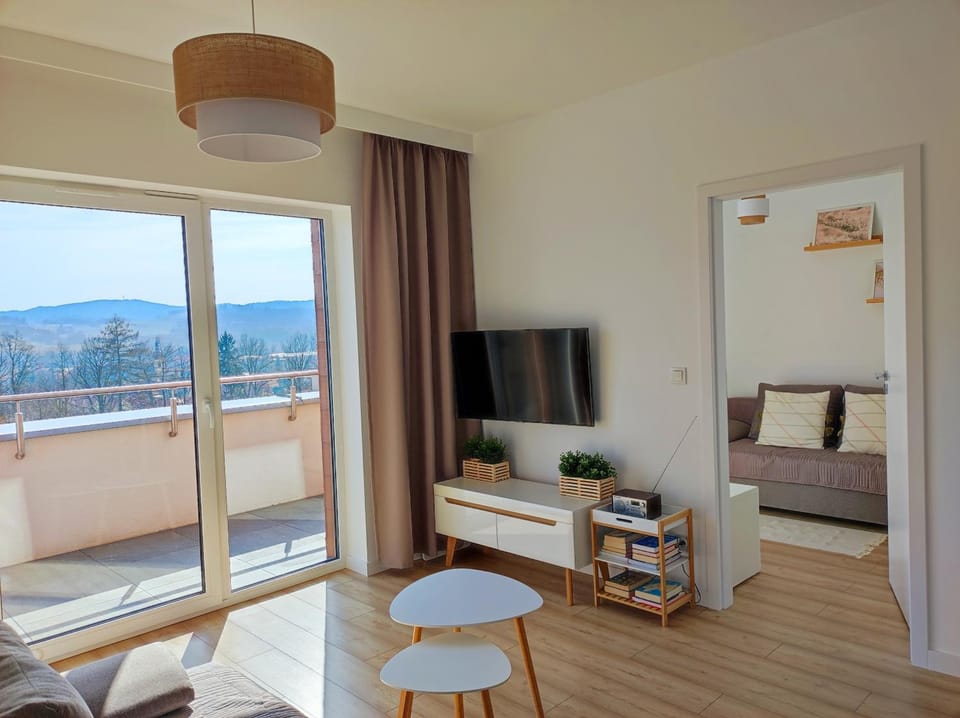 Living room, Seating area, Mountain view