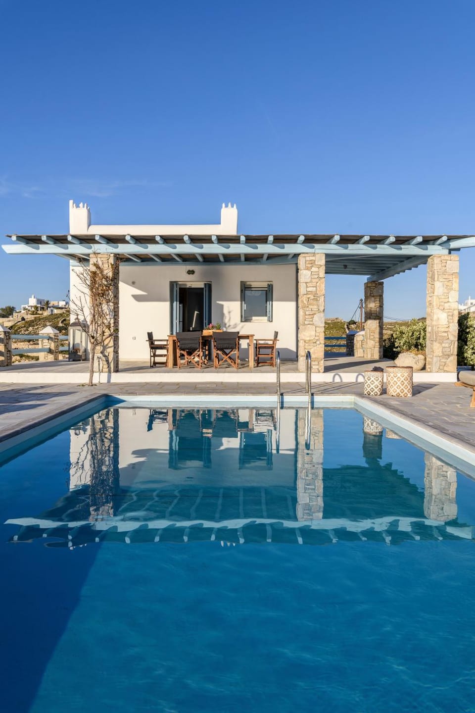 Property building, Patio, Pool view, Swimming pool