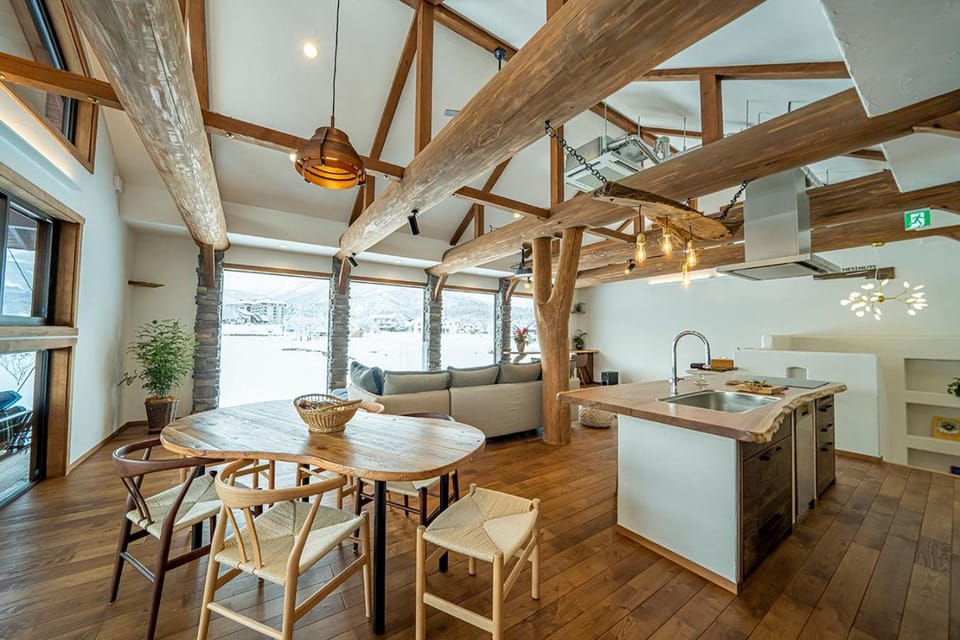 Kitchen or kitchenette, Living room, Dining area