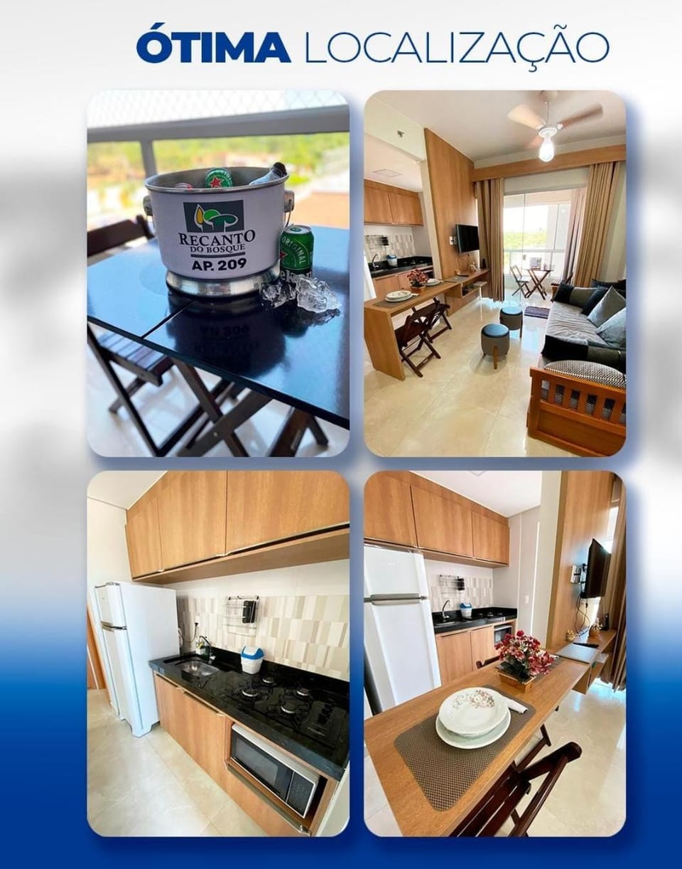 CALDAS NOVAS - RECANTO DO BOSQUE Flat Service AP209 Apartment in State of Goiás