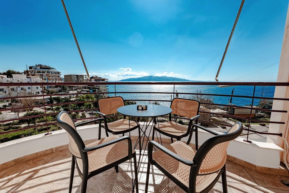 View (from property/room), Balcony/Terrace, Sea view