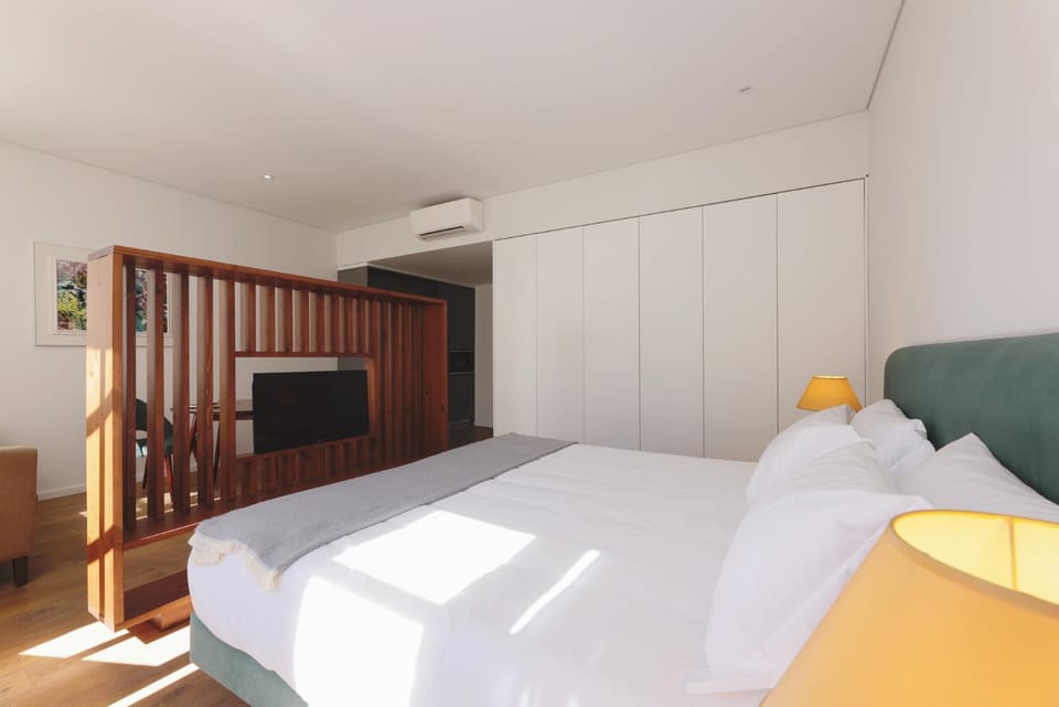 Bed, TV and multimedia, air conditioner