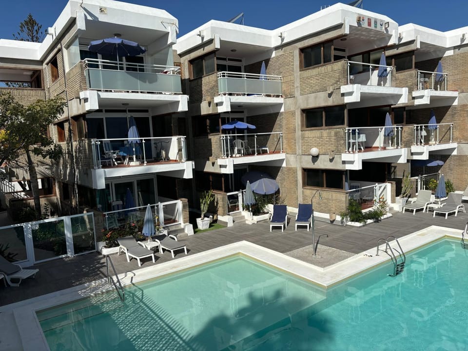 Property building, Balcony/Terrace, Pool view, Swimming pool, Internal: Not applicable to any particular room